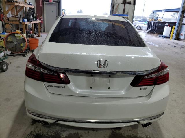 1HGCR3F85GA005749 - 2016 HONDA ACCORD EXL WHITE photo 6