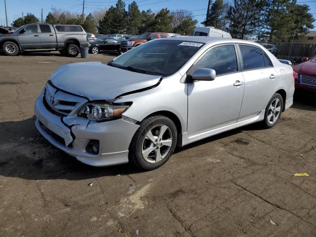 5YFBU4EE1DP084897 - 2013 TOYOTA COROLLA BASE SILVER photo 1