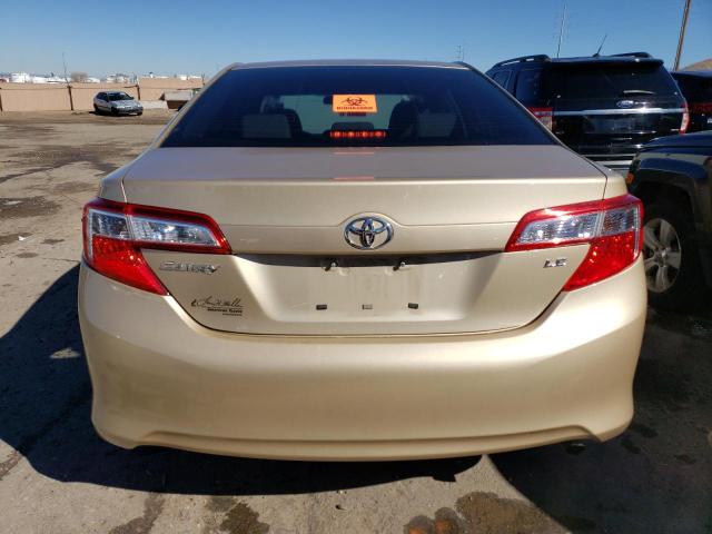 4T1BF1FK5CU069586 - 2012 TOYOTA CAMRY BASE GOLD photo 6