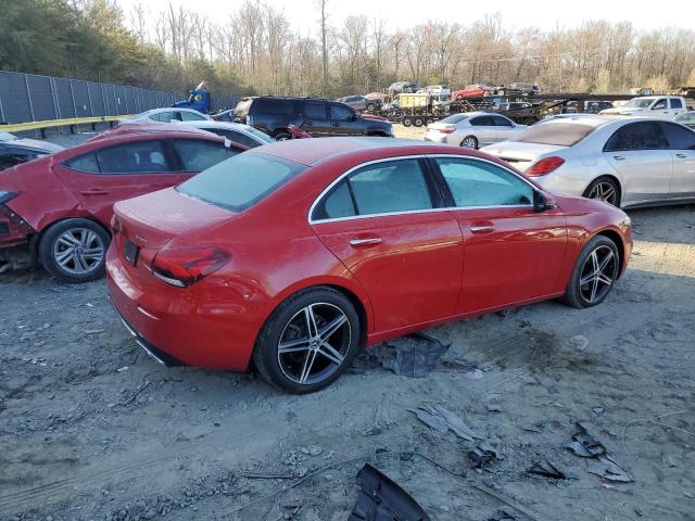 WDD3G4FB9KW035862 - 2019 MERCEDES-BENZ A 220 4MATIC RED photo 3