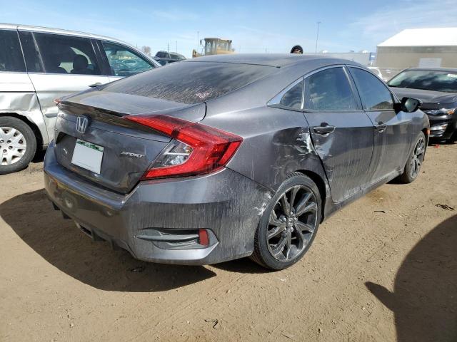 2HGFC2F87MH542709 - 2021 HONDA CIVIC SPORT GRAY photo 3