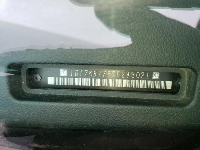 1G1ZK57788F293021 - 2008 CHEVROLET MALIBU LTZ შავი ფოტო 12