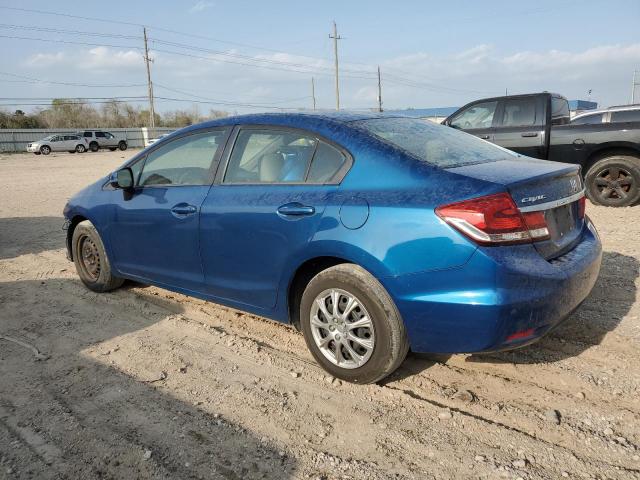 2HGFB2F58DH587179 - 2013 HONDA CIVIC LX BLUE photo 2