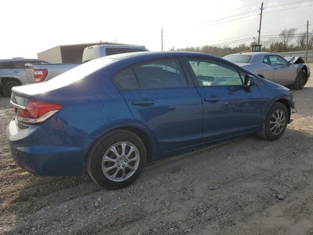 2HGFB2F58DH587179 - 2013 HONDA CIVIC LX BLUE photo 3