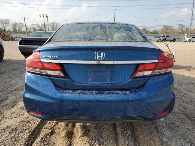 2HGFB2F58DH587179 - 2013 HONDA CIVIC LX BLUE photo 6