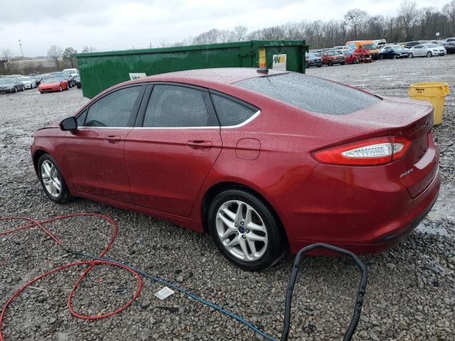 3FA6P0HD5GR298316 - 2016 FORD FUSION SE MAROON photo 2