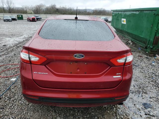 3FA6P0HD5GR298316 - 2016 FORD FUSION SE MAROON photo 6