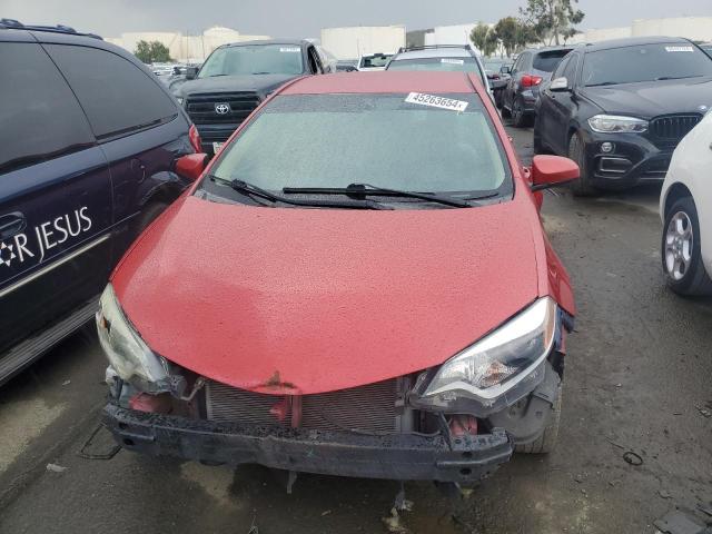 5YFBURHE2EP056357 - 2014 TOYOTA COROLLA L RED photo 5