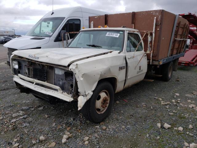 1B6MD3416FS644601 - 1985 DODGE D-SERIES D300 WHITE photo 1