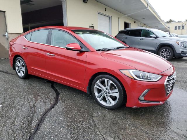 KMHD84LF5HU310761 - 2017 HYUNDAI ELANTRA SE RED photo 4