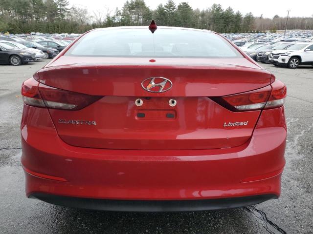 KMHD84LF5HU310761 - 2017 HYUNDAI ELANTRA SE RED photo 6