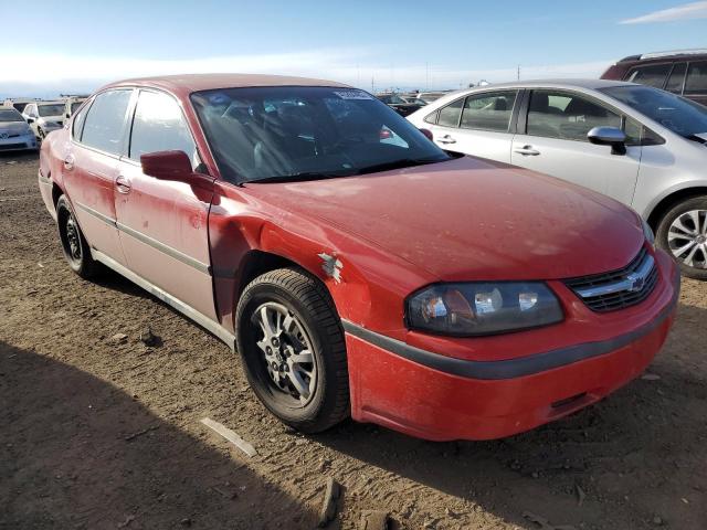 2G1WF52E649423197 - 2004 CHEVROLET IMPALA RED photo 4