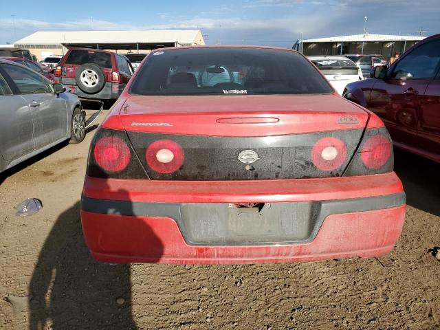 2G1WF52E649423197 - 2004 CHEVROLET IMPALA RED photo 6