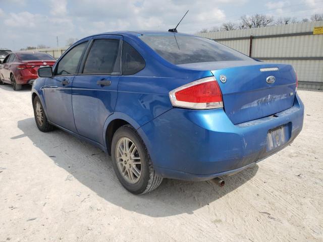 1FAHP3FN1AW136631 - 2010 FORD FOCUS SE BLUE photo 2