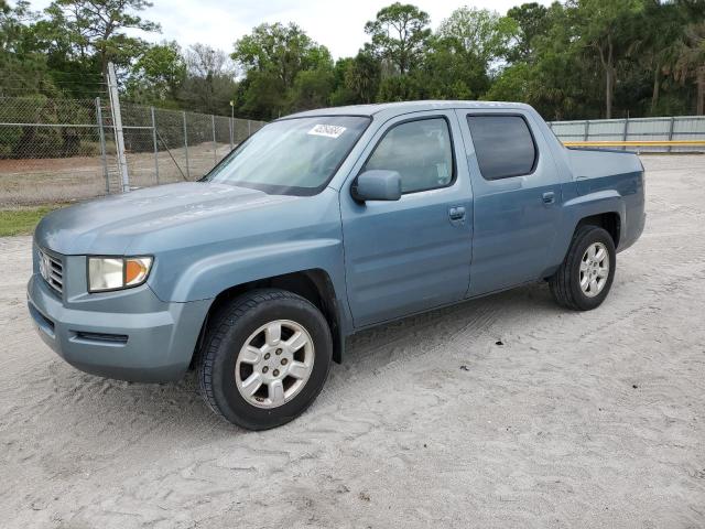 2HJYK16566H563771 - 2006 HONDA RIDGELINE RTL BLUE photo 1