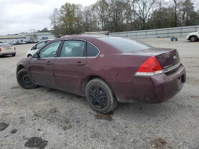 2G1WB58K079320435 - 2007 CHEVROLET IMPALA LS BURGUNDY photo 2