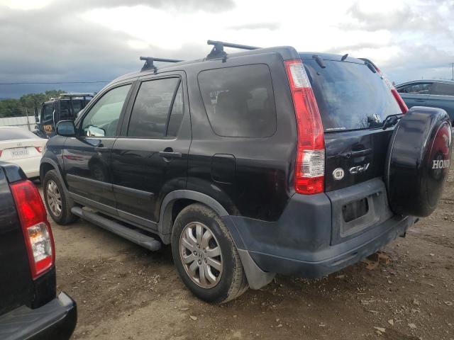 JHLRD78866C010332 - 2006 HONDA CR-V EX BLACK photo 2