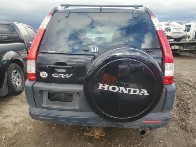 JHLRD78866C010332 - 2006 HONDA CR-V EX BLACK photo 6