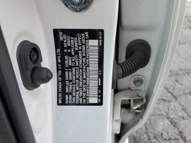 SHHFK7H48MU400446 - 2021 HONDA CIVIC SPORT 白色 照片 12