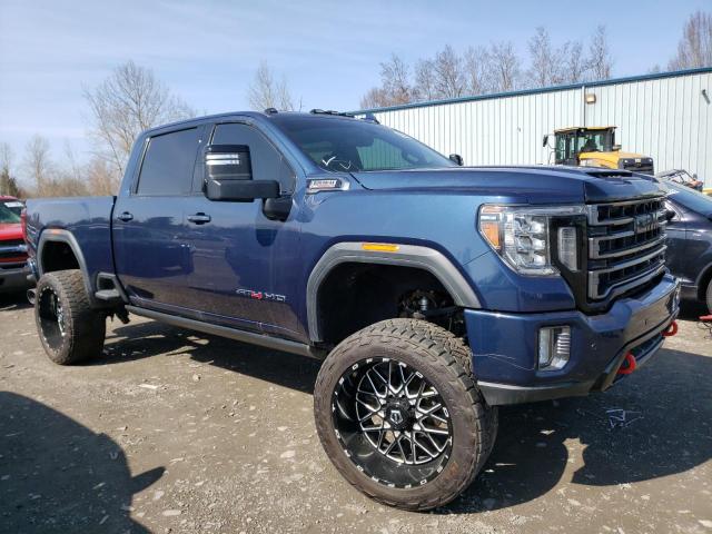 1GT49VEY5MF275644 - 2021 GMC SIERRA K3500 AT4 BLUE photo 4