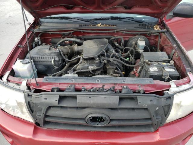 5TETX22N55Z139965 - 2005 TOYOTA TACOMA ACCESS CAB მუქწითელი ფოტო 11