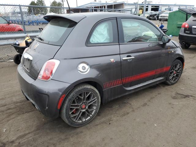 3C3CFFFH2ET190944 - 2014 FIAT 500 ABARTH GRAY photo 3