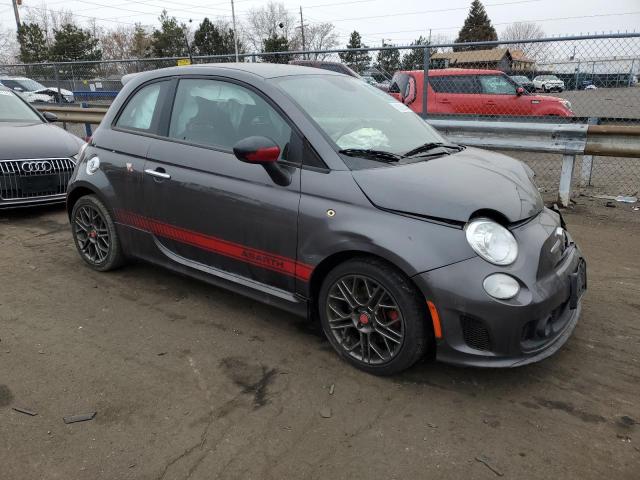 3C3CFFFH2ET190944 - 2014 FIAT 500 ABARTH GRAY photo 4