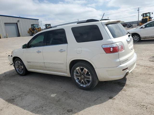 1GKKRTED7BJ387501 - 2011 GMC ACADIA DENALI WHITE photo 2