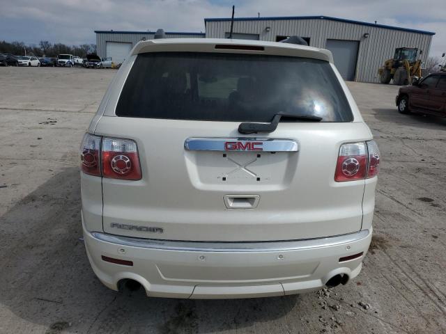 1GKKRTED7BJ387501 - 2011 GMC ACADIA DENALI WHITE photo 6