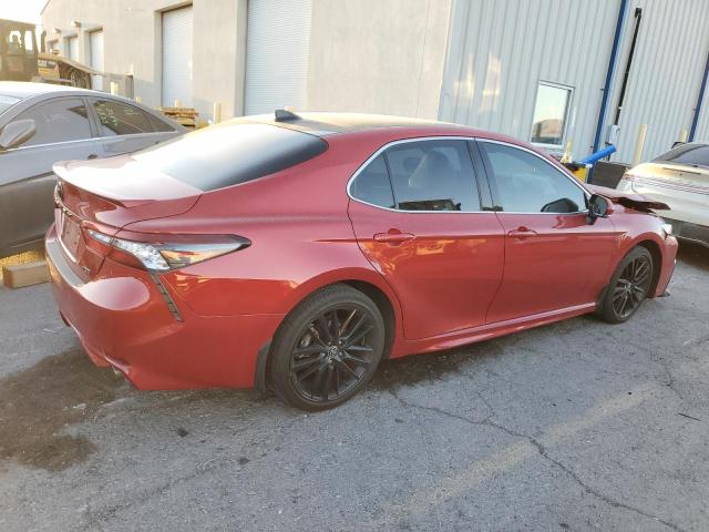 4T1KZ1AK9MU052578 - 2021 TOYOTA CAMRY TRD RED photo 3