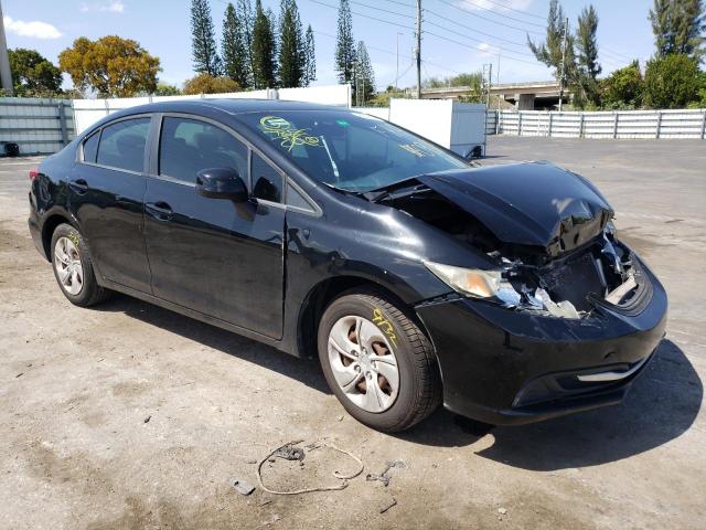 19XFB2F54DE090169 - 2013 HONDA CIVIC LX BLACK photo 4