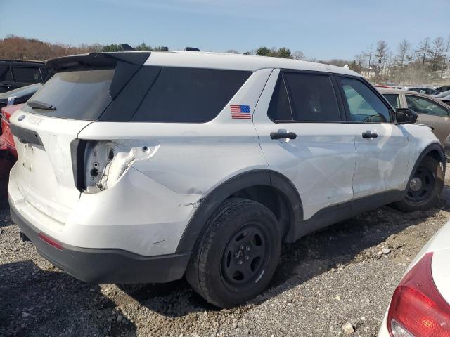 1FM5K8AB4MGA50861 - 2021 FORD EXPLORER POLICE INTERCEPTOR WHITE photo 3