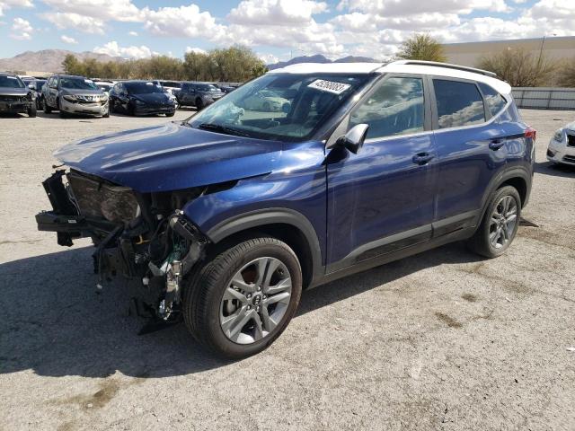 KNDEU2AA4M7136609 - 2021 KIA SELTOS S BLUE photo 1