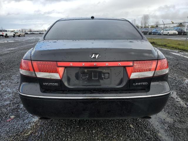 KMHFC46F48A309167 - 2008 HYUNDAI AZERA SE BLACK photo 6