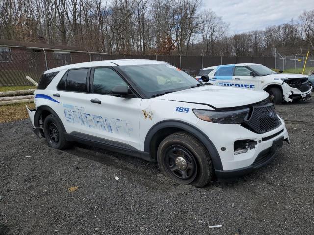 1FM5K8AB9LGD01436 - 2020 FORD EXPLORER POLICE INTERCEPTOR WHITE photo 4