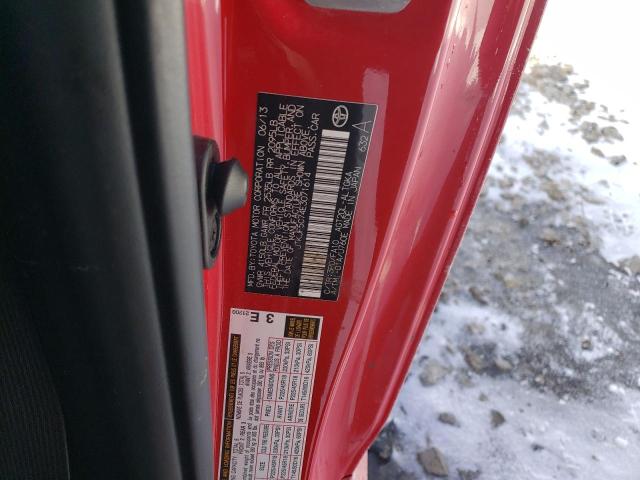 JTKJF5C74E3071614 - 2014 TOYOTA SCION TC წითელი ფოტო 12