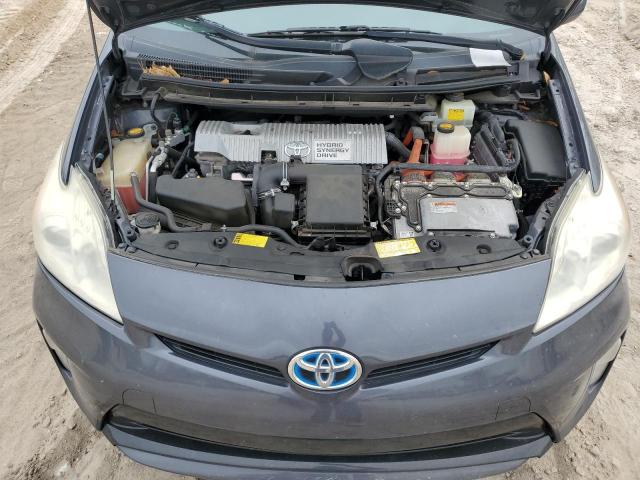 JTDKN3DU9C1538543 - 2012 TOYOTA PRIUS CHARCOAL photo 11