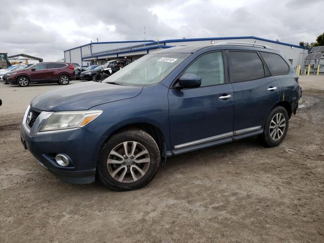 5N1AR2MN6DC639043 - 2013 NISSAN PATHFINDER S 蓝色 照片 1