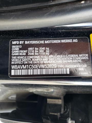 WBAVM1C50EVW53829 - 2014 BMW X1 SDRIVE28I BLACK photo 13