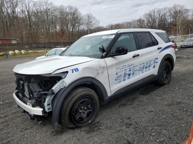 1FM5K8AB4MGA64775 - 2021 FORD EXPLORER POLICE INTERCEPTOR WHITE photo 1