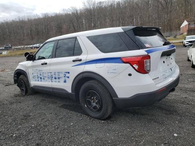 1FM5K8AB4MGA64775 - 2021 FORD EXPLORER POLICE INTERCEPTOR WHITE photo 2