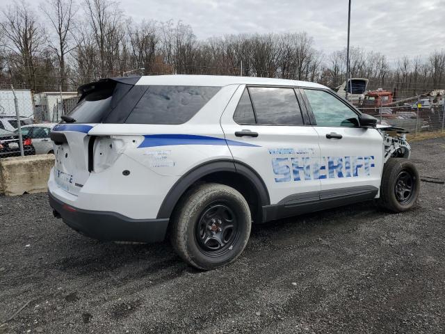 1FM5K8AB4MGA64775 - 2021 FORD EXPLORER POLICE INTERCEPTOR WHITE photo 3