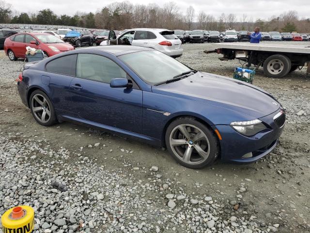 WBAEA53558CV90422 - 2008 BMW 650 I BLUE photo 4