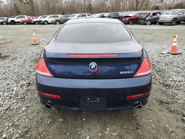 WBAEA53558CV90422 - 2008 BMW 650 I BLUE photo 6