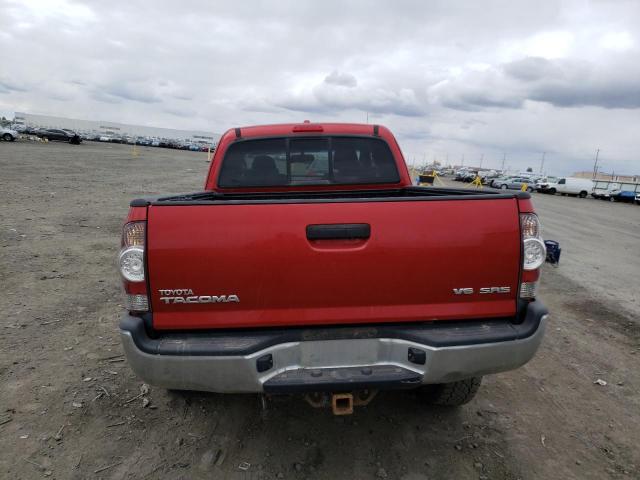 5TEUU4ENXAZ746054 - 2010 TOYOTA TACOMA ACCESS CAB წითელი ფოტო 6