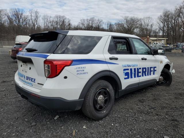 1FM5K8AB3LGD01450 - 2020 FORD EXPLORER POLICE INTERCEPTOR WHITE photo 3