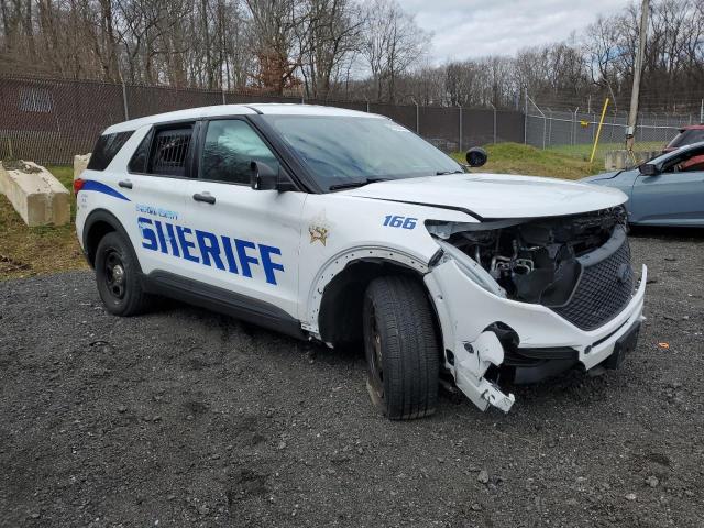 1FM5K8AB3LGD01450 - 2020 FORD EXPLORER POLICE INTERCEPTOR WHITE photo 4