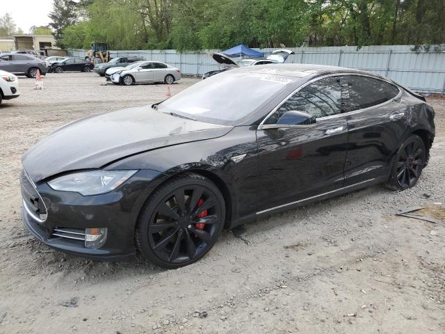 5YJSA1CGXDFP17811 - 2013 TESLA MODEL S Սև լուսանկար 1