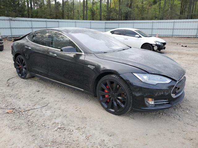 5YJSA1CGXDFP17811 - 2013 TESLA MODEL S Սև լուսանկար 4