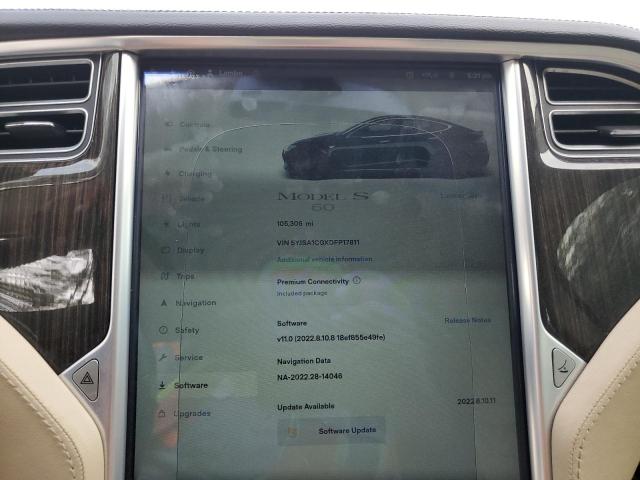 5YJSA1CGXDFP17811 - 2013 TESLA MODEL S Սև լուսանկար 9